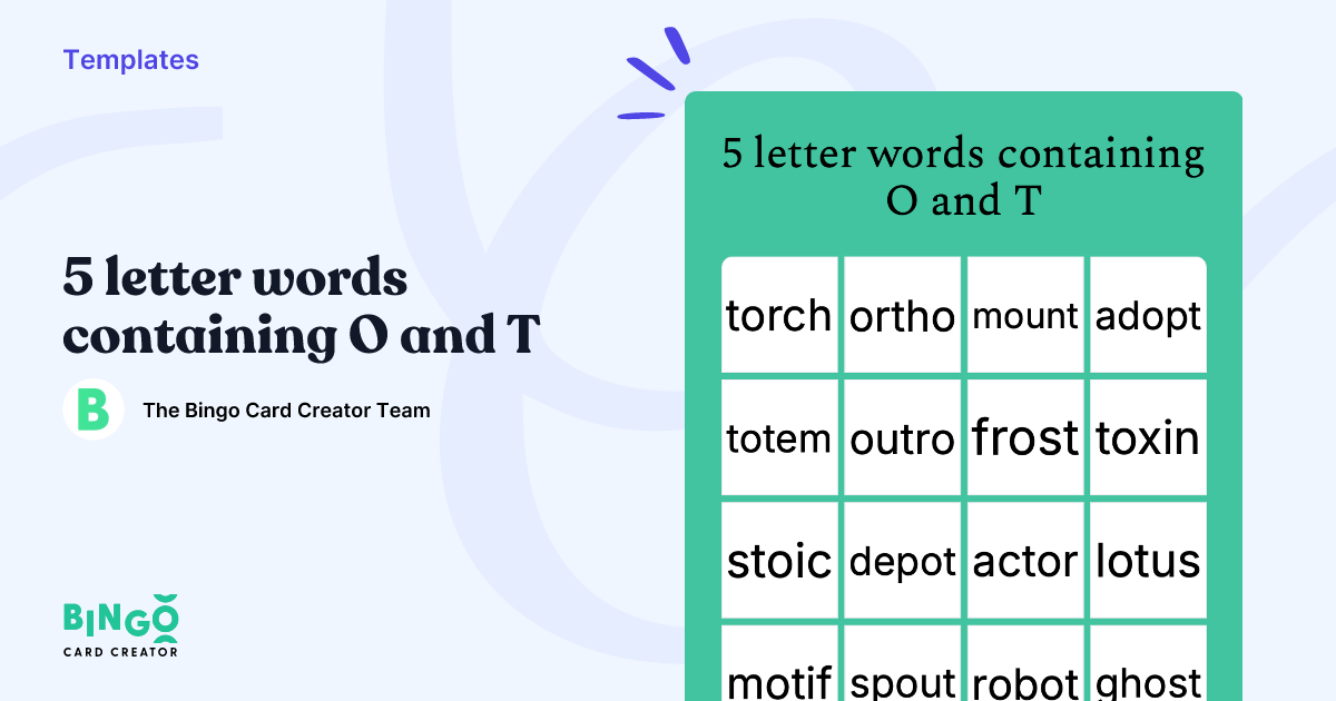 5 Letter Words Containing O And T Bingo Card Creator 5-letter-words-containing-o-and-t-bingo-card-creator
